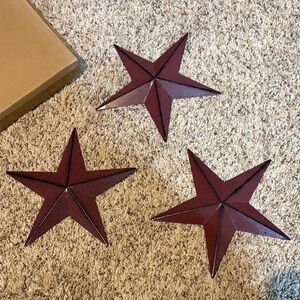 New Set of Three Brown Metal Stars